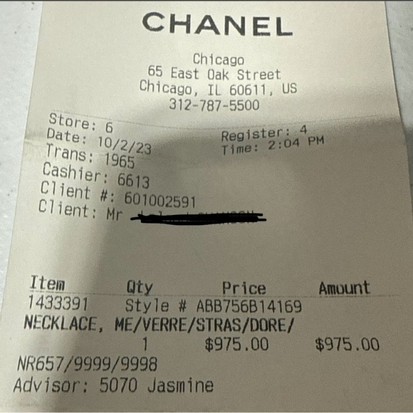 Chanel 2023 Faux Pearl & Strass CC Pendant Necklace - Picture 5 of 6